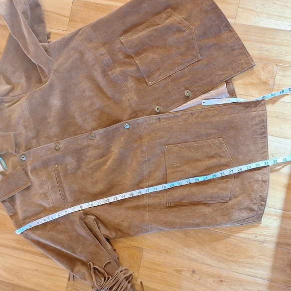 Anthropologie Danae fringe suede leather jacket size 2X western style shacket - Picture 12 of 12